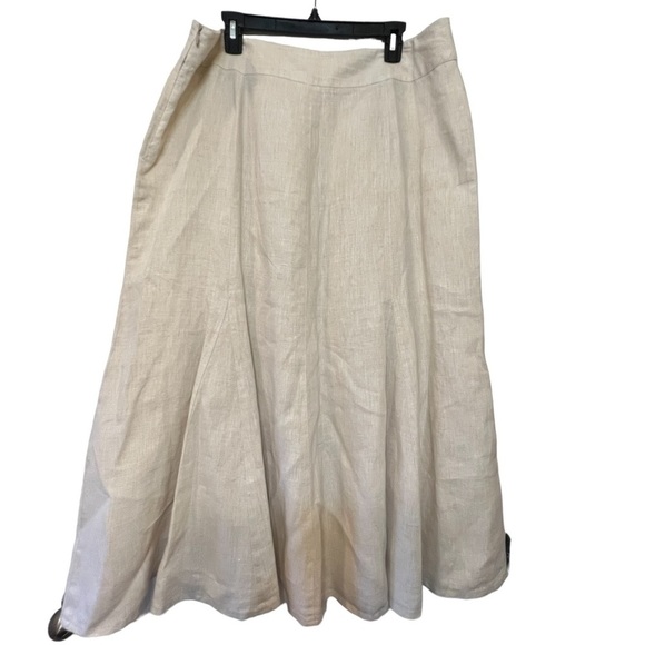JM Collection linen skirt size 16 - Picture 2 of 7
